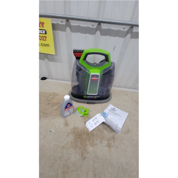 Bissell Little Green ProHeat Pet Portable Carpet Cleaner with Solution and Manual
