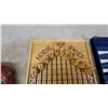 Image 3 : Wooden Horse Races Dice Board Game and Backgammon Travel Set
