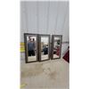 Image 1 : Set of Three Ornate Multi-Toned Decorative Framed Wall Mirrors 13 x 29" Each