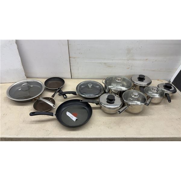T-fal Thermo-Spot Nonstick Frying Pan, Stainless Steel Stockpot, Saucepans, and More