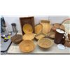 Image 2 : Assorted Woven Wicker Baskets, Plastic Pitcher, Tupperware Containers, and More