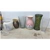 Image 2 : Collection of Decorative Vases with Artificial Flowers and Greenery