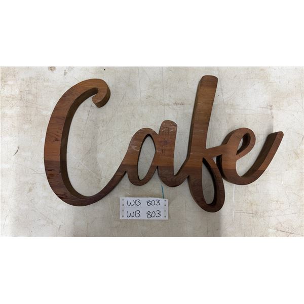 Cafe Coffee Tea Station Stylish Wood Wall Sign Perfect for Business, Retail Store or Mancave Decor