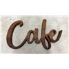 Image 2 : Cafe Coffee Tea Station Stylish Wood Wall Sign Perfect for Business, Retail Store or Mancave Decor