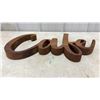 Image 3 : Cafe Coffee Tea Station Stylish Wood Wall Sign Perfect for Business, Retail Store or Mancave Decor