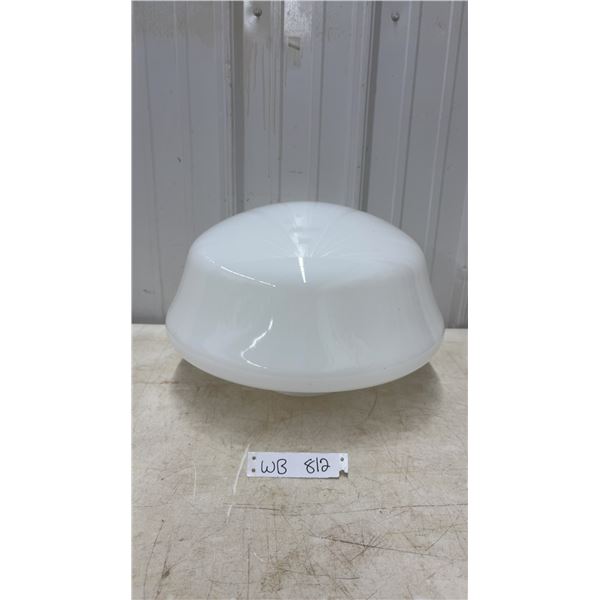 Vintage 16" School Milk Glass Shade, 5 7/8" Opening