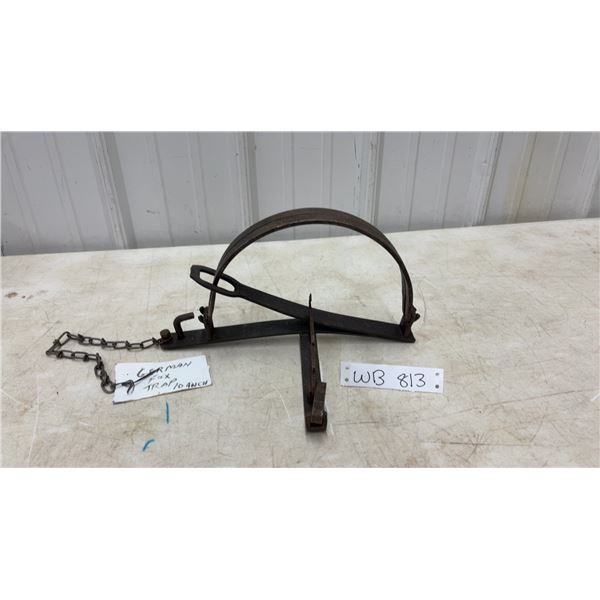 1890's German Leg Hold 10" Fox Trap
