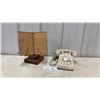 Image 1 : Vintage Rotary Phone & Antique Primitive Book Stand