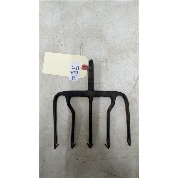 Late 1800's Antique Leister Fish Fork, 8 3/4 x 7 1/4"