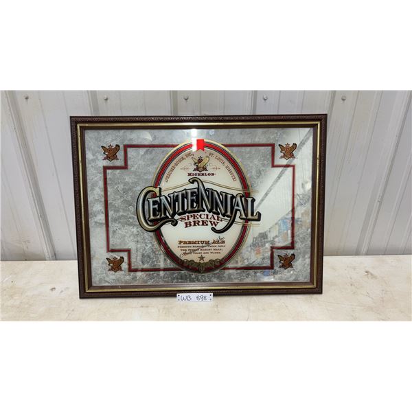 Vintage Michelin Centennial Special Brew Advertisement Mirror- 29 x 22"