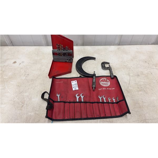 MAC Tools Ignition 8 Wrench's With Case Model NO S1W13K with 4 MAC Wrenches, 1 SK Wrench, MAC Drill