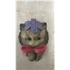 Image 2 : Vintage Pair of Devonware Chalkware Grey Kitten Wall Plaques, 7 x 4 x 2" Each