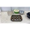 Image 8 : Quiche Lorraine Ceramic Recipe Pie Dish, Glass Pyrex Pie Plate, and Assorted Baking Pans and More