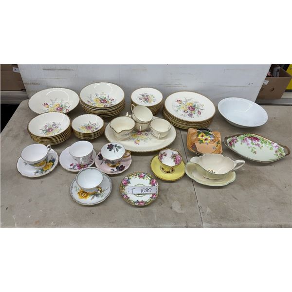 Royal Albert, Royal Vale, and Assorted Floral Bone China Teacups, Dinnerware, and More