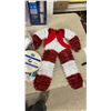 Image 8 : Wicker Basket with Tessan Lux Mohair Yarn, Christmas Wreaths, Ribbons, LED Lights, and More