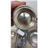 Image 7 : Silver-Plated Tea Set with Candlesticks, Serving Utensils, Trays, and More