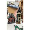 Image 3 : Garden Decor Lot: "Welcome to Our Garden" Stone, Birdhouses, Gnomes, Pruning Shears, and More