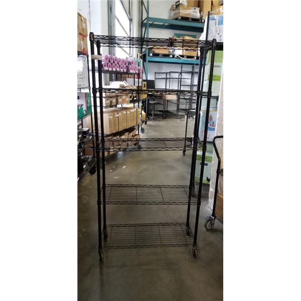 13FT BY 12IN METAL ROLLING RACK