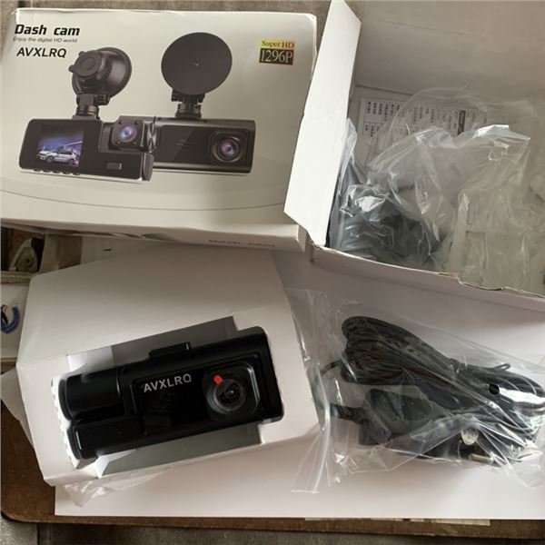NEW 2 CHANNEL DASHCAM 1296P 170 DEGREE ANGLE RECORDING FRONT FACING AND IN CAR