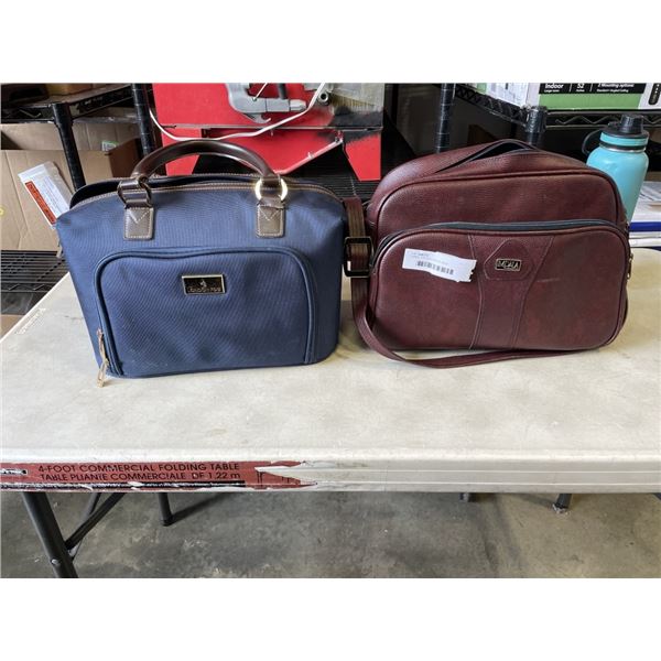2 SMALL VINTAGE TRAVEL BAGS