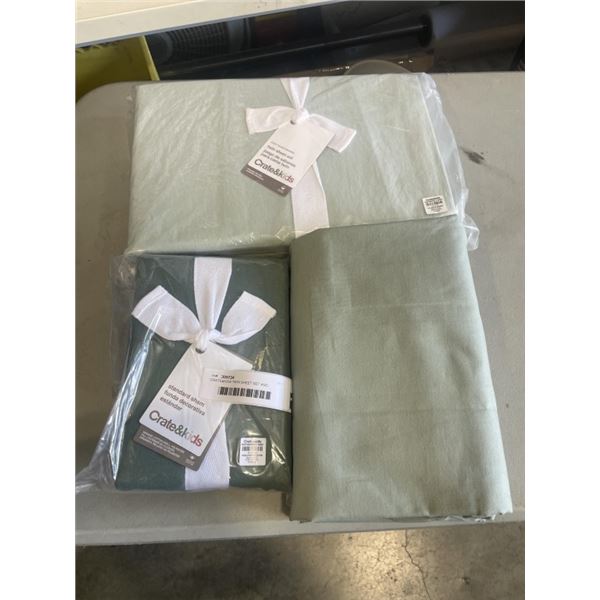 CRATE&KIDS TWIN SHEET SET AND CRATE&KIDS STANDARD SHAM