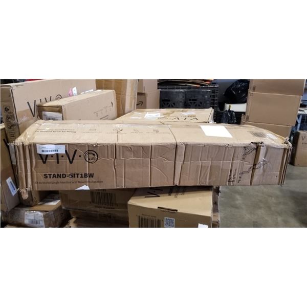 VIVO SIT TO STAND SINGLE MONITOR WALL MOUNT WORKSTATION