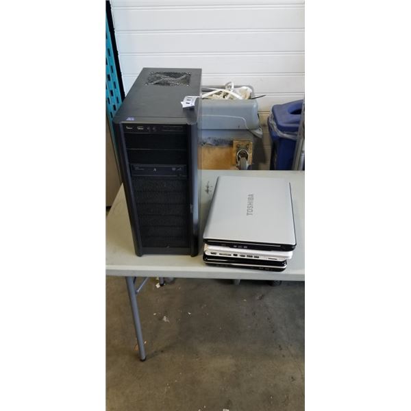 1 CPU AND 3 LAPTOP FOR PARTS/REPAIR