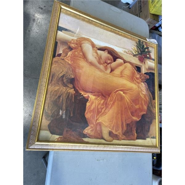 "FLAMING JUNE" FRAMED ART