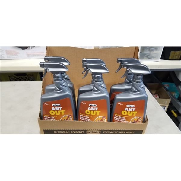 6 BOTTLES WILSON ANT OUT ANT KILLER