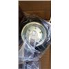 Image 2 : 1 TECH TEAM SPRING LOADED GATE SOLID CASTER WHEELS. 8 INCHES