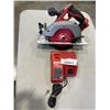 Image 1 : MILWAUKEE SKILL SAW AND CHARGER. NO BATTERY. WORKING