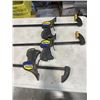 Image 2 : 3 QUICK-GRIP BAR CLAMPS