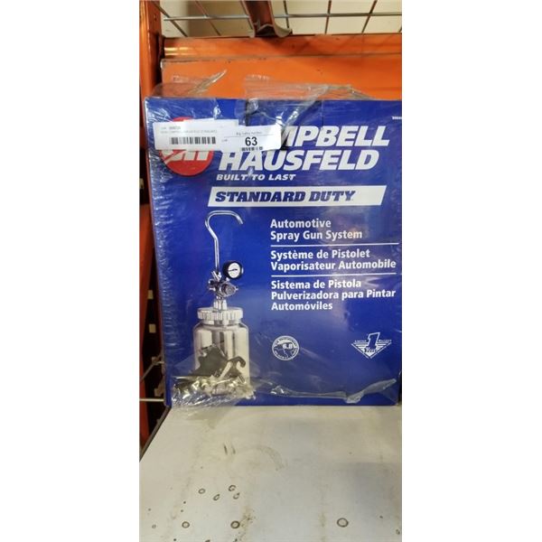 NEW CAMPBELL HAUSFELD STANDARD DUTY AUTOMOTVE SPRAY GUN SYSTEM