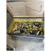 Image 2 : ANTIQUE TRUNK W/ ASSORTED POWER TOOLS