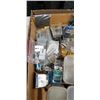 Image 2 : APPROX 30 MASTERCRAFT SCREWDRIVERS AND TRAY OF STAPLES, NUTS, NAILS, SCREWS, CEILING HOOKS ETC