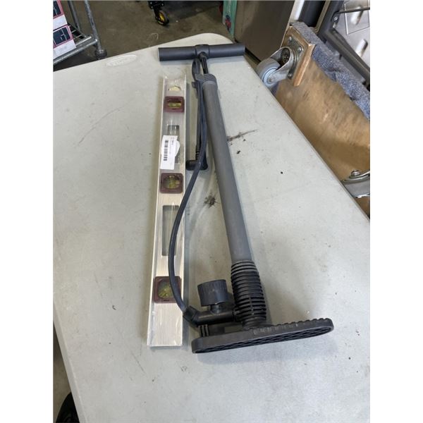 NEW LEVEL AND BIKE PUMP