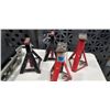 Image 2 : FOLDING MECHANICS CREEPER AND 2 PAIRS OF JACK STANDS