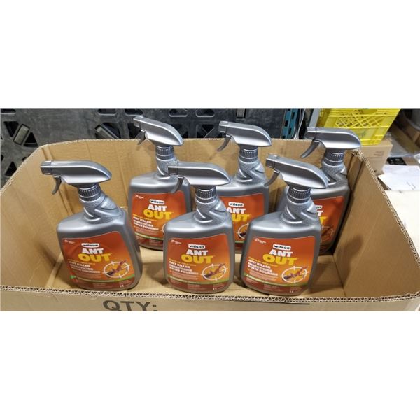 6 BOTTLES WILSON ANT OUT ANT KILLER