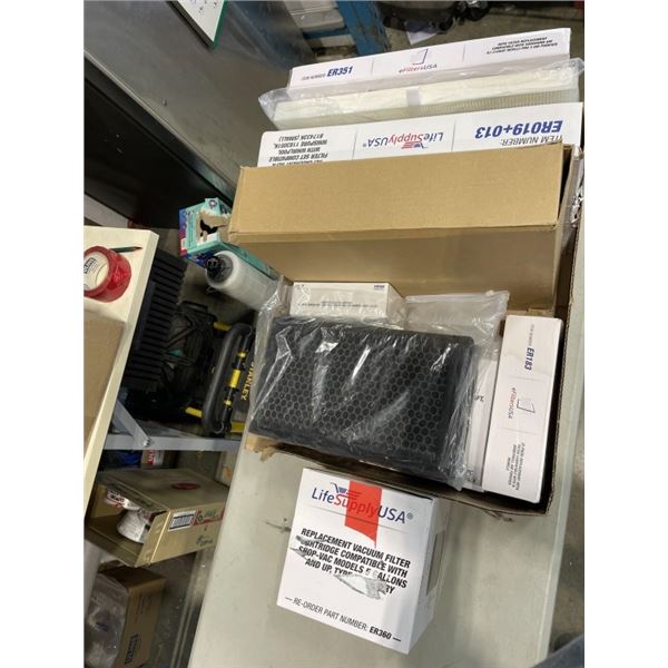 BOX OF ASSORTED NEW FILTERS