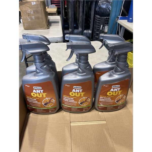 6 BOTTLES WILSON ANT OUT ANT KILLER