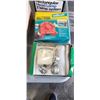 Image 8 : 2 BOXES OF NEW OLD STOCK ITEMS, TOOLS, MISC HARDWARE, ETC