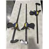 Image 1 : 3 QUICK-GRIP BAR CLAMPS