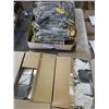 Image 1 : APPROX 20 METAL KITCHEN UTENISIL RACKS AND 2 BOXES OF SMALL METAL CONTAINERS.