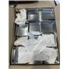 Image 3 : APPROX 20 METAL KITCHEN UTENISIL RACKS AND 2 BOXES OF SMALL METAL CONTAINERS.