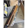 Image 3 : TRAY OF POOL CUES, BAIT BOXES, BALL GRABBER, ETC