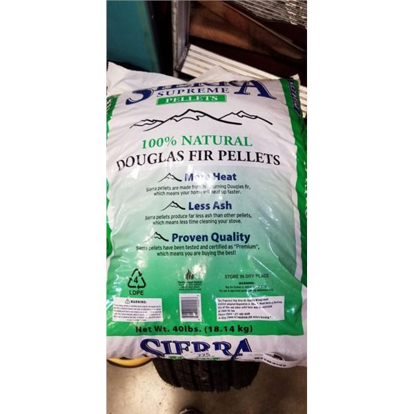 2 40LB BAGS DOUGLAS FIR PELLETS