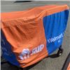Image 5 : 2 WALMART SKIP THE DISH SWOOPER FLAGS WITH GROUND HOLDER SPIKE AND STAND WITH TABLE COVER