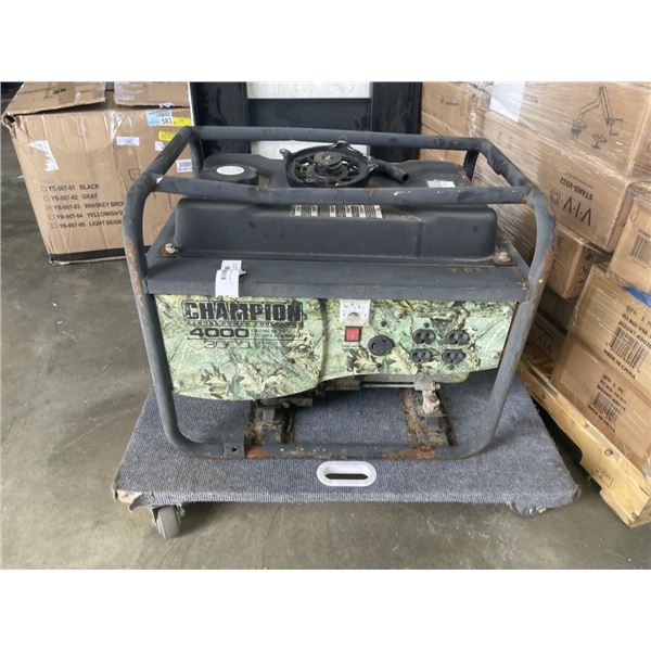 CHAMPION GLOBAL POWER EQUIPMENT GAS GENERATOR. AS IS