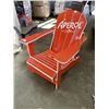 Image 3 : ORANGE ADIRONDAK CHAIR