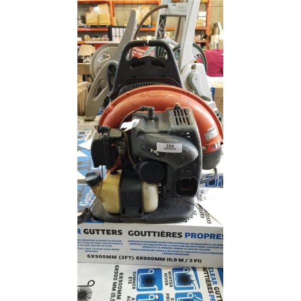 ECO FLO GAS BLOWER BACKPACK AS IS